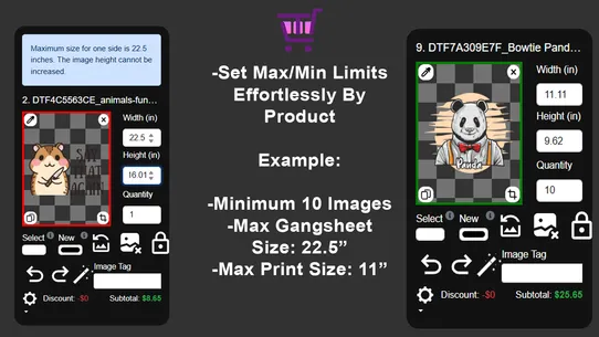 Tally ‑ Auto DTF Gangsheeter screenshot