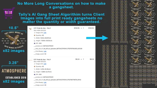 Tally ‑ Auto DTF Gangsheeter screenshot