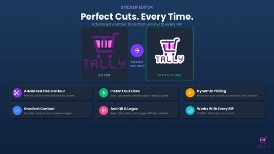 Tally ‑ Auto Sticker &amp; DTF App screenshot