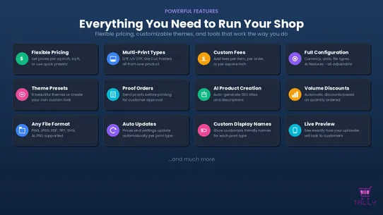 Tally ‑ Auto Sticker &amp; DTF App screenshot