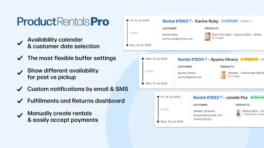 Product Rentals Pro screenshot