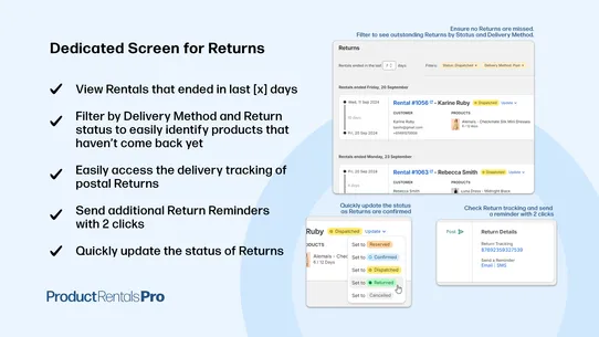 Product Rentals Pro screenshot