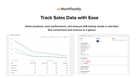 WorthTestify ‑ CRO &amp; A/B Test screenshot