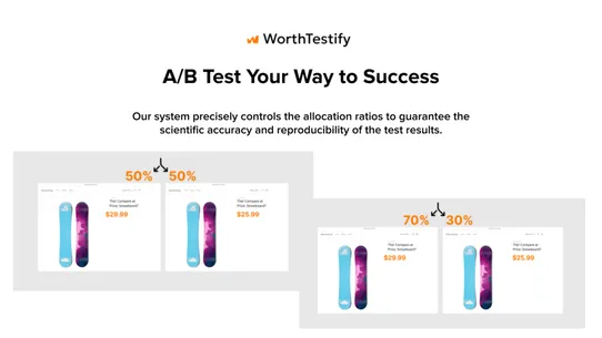 WorthTestify ‑ CRO &amp; A/B Test screenshot