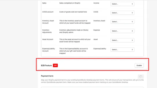 QuickBooks Desktop Connector screenshot