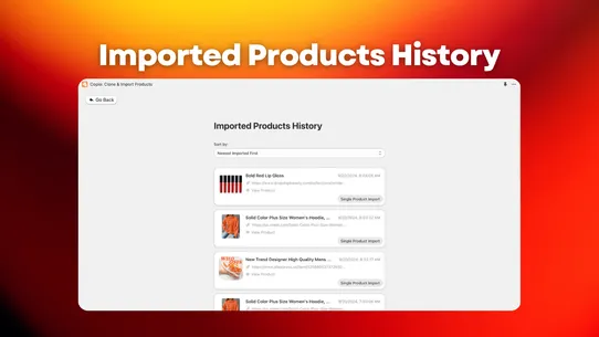 Copio: Clone &amp; Import Products screenshot