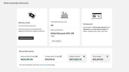 Strike Automatic Discounts screenshot