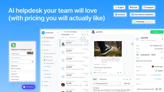 Commslayer ‑ Helpdesk &amp; Chat screenshot