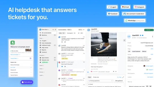Commslayer ‑ Helpdesk &amp; Chat screenshot