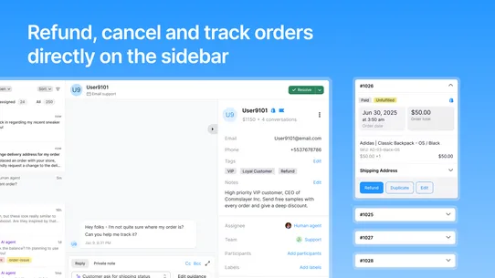Commslayer ‑ Helpdesk &amp; Chat screenshot