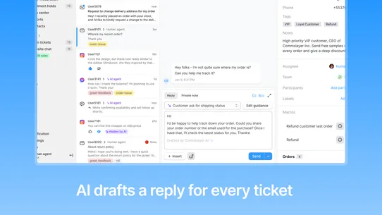 Commslayer ‑ Helpdesk &amp; Chat screenshot