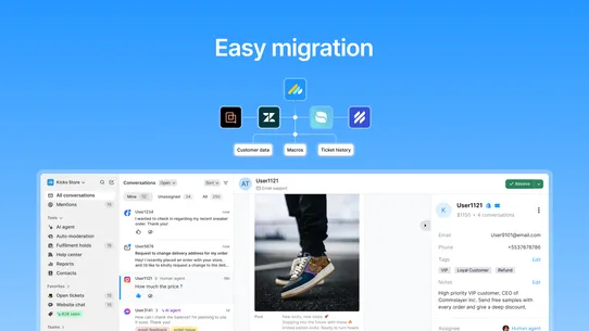 Commslayer ‑ Helpdesk &amp; Chat screenshot