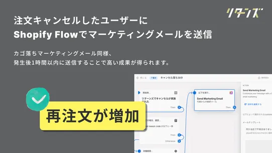 キャンセルリカバリー｜再注文を生むカゴ落ちに次ぐ新マーケ手法 screenshot