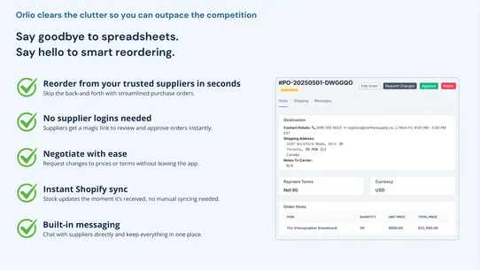 Orlio Inventory Management screenshot
