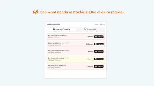 Orlio: PO &amp; Supplier Portal screenshot