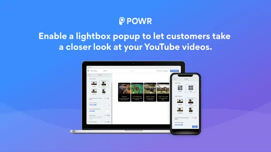 POWR | YouTube Video Gallery screenshot