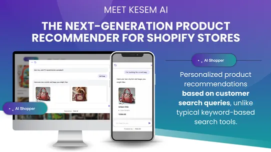 Kesem AI Product Recommender screenshot