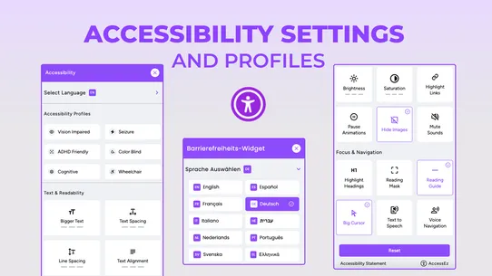 AccessEz Accessibility Widget screenshot