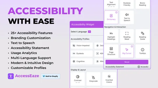 AccessEz‑ Accessibility Widget screenshot