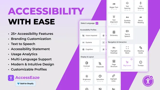 AccessEz‑ Accessibility Widget screenshot