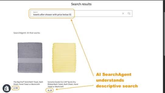 SearchAgent: AI that works screenshot