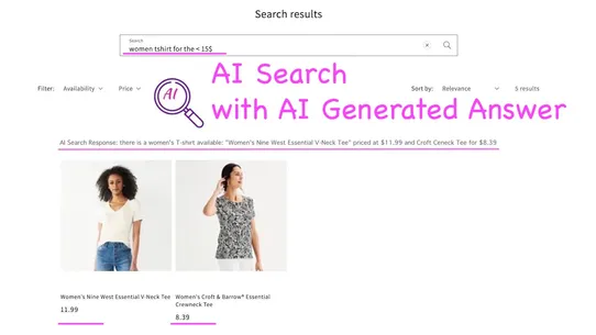 AI Search &amp; GenAI response screenshot