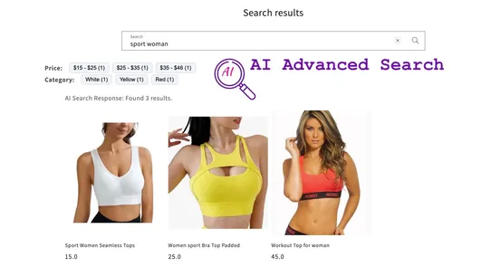 AI Advanced Search screenshot
