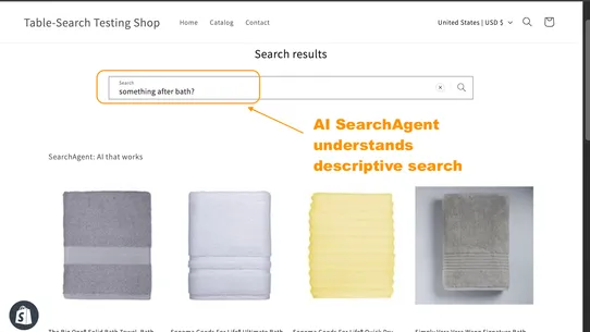 SearchAgent: AI that works screenshot