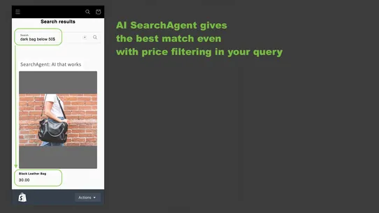 SearchAgent: AI that works screenshot