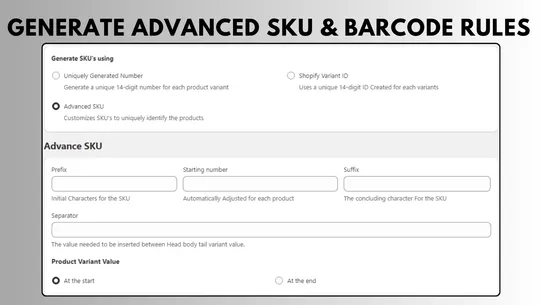 SKU Auto | Bulk SKU Generator screenshot