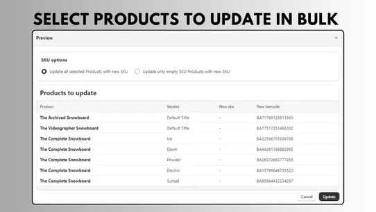 SKU Auto | Bulk SKU Generator screenshot