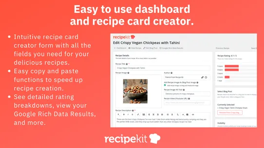 Recipe Kit ‑ Blog Post Recipes screenshot