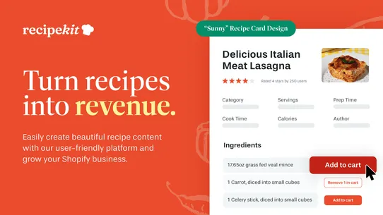 Recipe Kit ‑ Blog Post Recipes screenshot