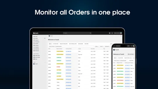 TrackX ‑ Order Tracking screenshot