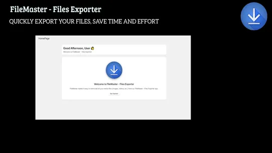 FileMaster ‑ Files Exporter screenshot