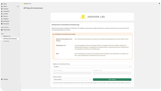 Addison Lee screenshot