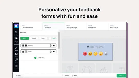 K: Emoji Feedback Form screenshot