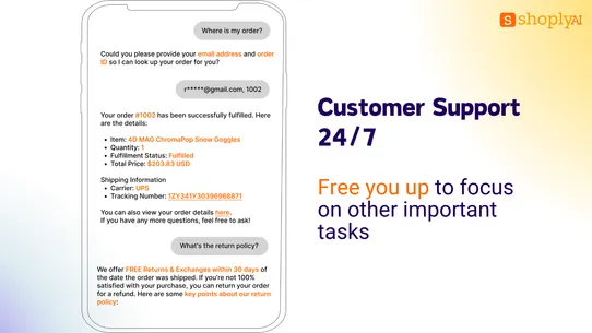 Shoply AI Chatbot via ChatGPT screenshot
