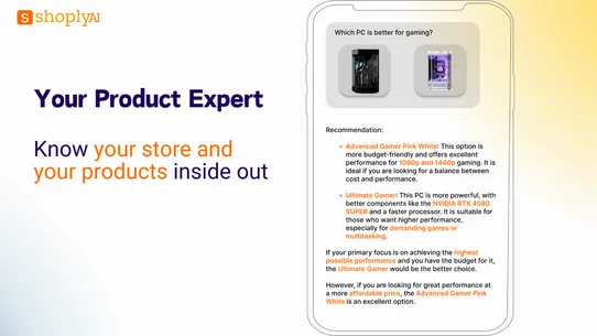 Shoply AI Search &amp; AI Chatbot screenshot