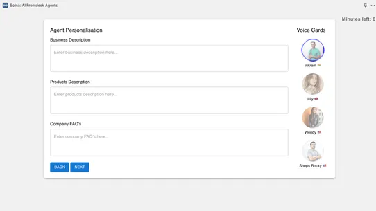 Bolna: AI Frontdesk Agents screenshot