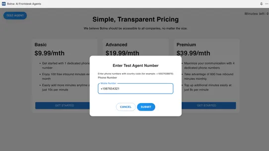 Bolna: AI Frontdesk Agents screenshot