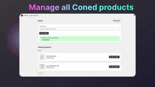 Cloneify ‑ Copy Products screenshot