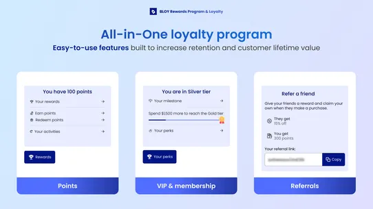 BLOY Loyalty Program Rewards screenshot