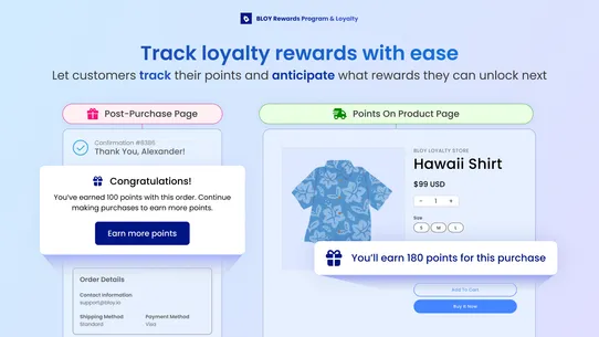 BLOY Loyalty Program Rewards screenshot