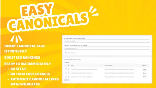 Easy Canonical Links screenshot