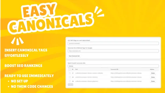 Easy Canonical Links screenshot