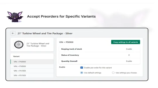 Bat Pre Order|Partial Payments screenshot