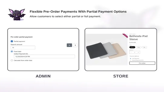 Bat Pre Order|Partial Payments screenshot