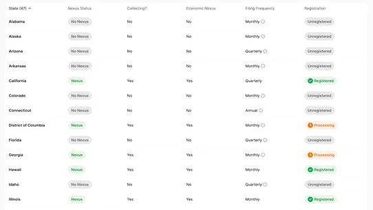 Numeral Sales Tax screenshot