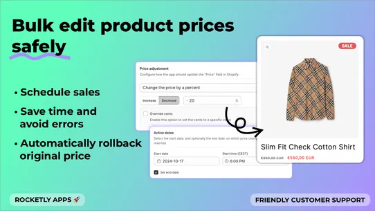 Rocketly: Bulk Price Editor screenshot